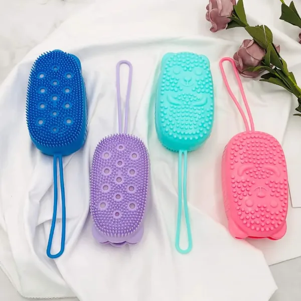 SilkyScrub Double-Sided Bath Brush baby